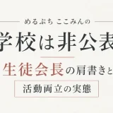 めるぷち ここみんの学校は非公表！生徒会長の肩書きと活動両立の実態